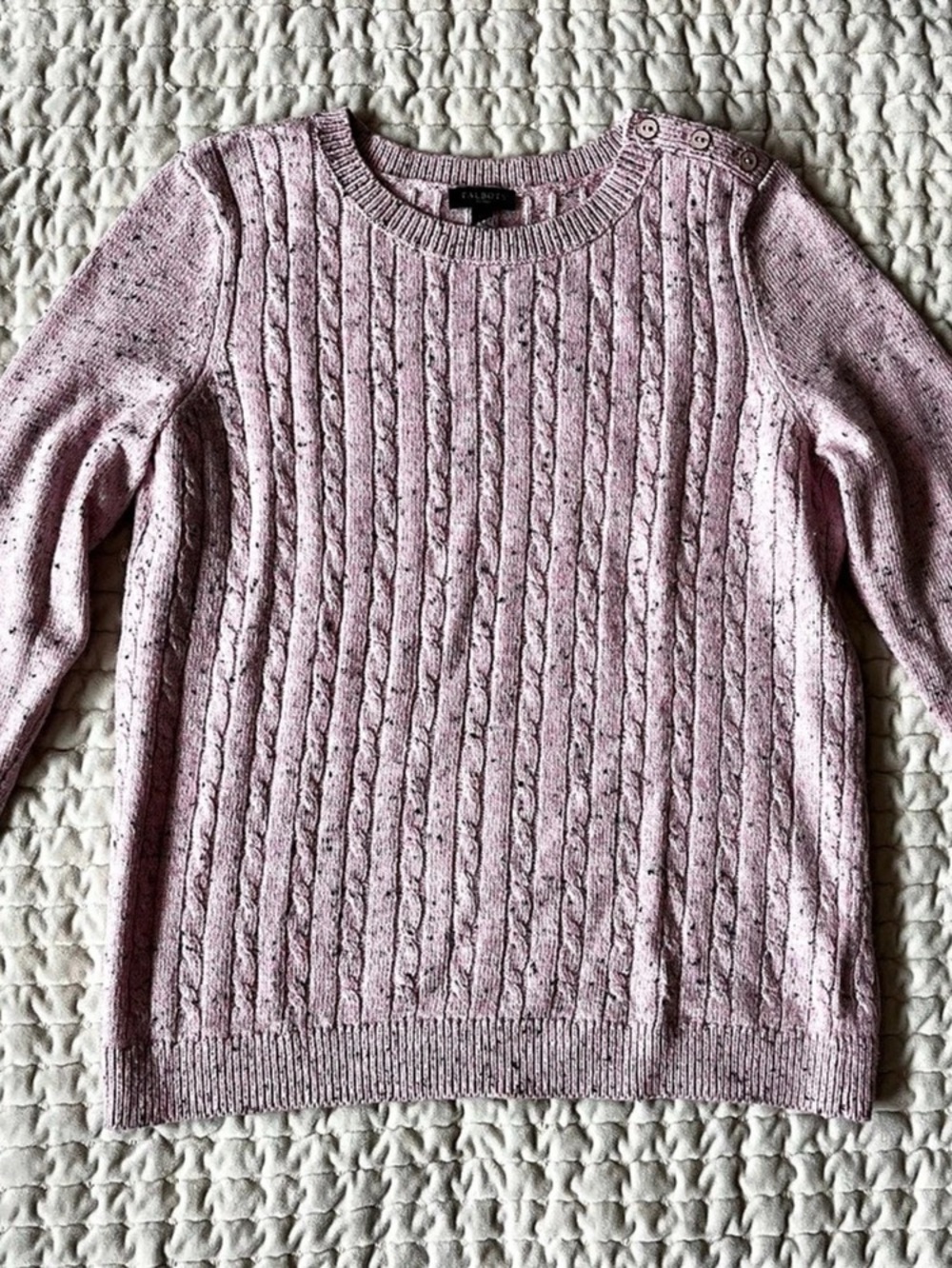 Talbots Size Small Petite Sweater with button detailing on shoulder EUC
